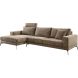 Hoeksalon links Andelo bruin premium comfort