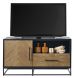 TV-meubel Veneta (109 Cm) eiken fineer zwart/naturel