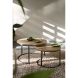 Salontafel Lunata set van 2 barley decor frame zwart