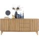 Dressoir Arrosto eikenhout 76x180x45 cm light roast