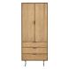 Boekenkast Aska (80 Cm) teak naturel brushed