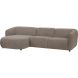 Hoeksalon links Lavanga taupe basic comfort