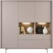 Opbergkast Famosa grijs 150x150x45 cm