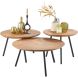 Salontafel Romaro 75 cm rond teak mix rough