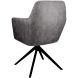 Armstoel Balestro microleder antraciet