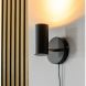 Wandlamp Mirare zwart metaal 1-spots