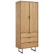 Boekenkast Aska (80 Cm) teak naturel brushed