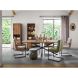 Eettafel Romaro 260x110 cm Deens ovaal teak mix rough