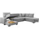 Hoeksalon rechts Florance polyether grijs