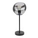 Tafellamp Macato zwart smoke glas 1-lichts