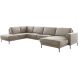 Hoeksalon links Moscato traagschuim beige relaxfunctie