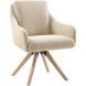 Eetkamerstoel Meltina draaibaar beige