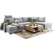 Hoeksalon rechts Florance polyether grijs