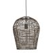 Hanglamp Scarperio rond 40 cm rotan bruin
