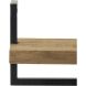 Wandplank Pardal hout metaal 24x100 cm bruin