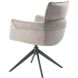 Armstoel Mirandola draaibaar microleder lichtbeige