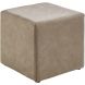 Poef Roby 45x45 cm microvezel taupe vierkant
