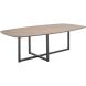 Salontafel Tavolo 140x70 Deens ovaal eiken grijs