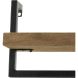 Wandplank Pardal hout metaal 24x100 cm bruin
