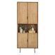 Boekenkast Aska (80 Cm) teak naturel brushed