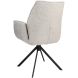 Eetkamerstoel Ombrone draaibaar chenille grijs