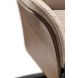 Relaxzetel Serio beige donker hout premium comfort