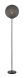 Vloerlamp Tossica Ø 40 cm zwart staal