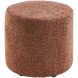 Poef Roby 40 cm bruin rond