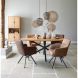 Eettafel Aska 200x100 cm ovaal teak naturel brushed