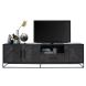 TV-meubel Vinito (199 Cm) eiken fineer zwart