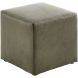 Poef Roby 40x40 cm microleder groen vierkant