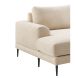 Hoeksalon rechts Aziri ecru supreme comfort
