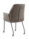 Armstoel Botello (wieltjes) stof taupe