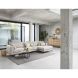 Hoeksalon Linoza bonell/HR-schuim zitting light grey