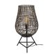 Tafellamp Scarperio rond 33 cm rotan bruin