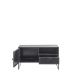 TV-meubel Orizone (102 cm) metaal zwart