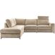 Hoeksalon links Licato taupe relaxfunctie excellent comfort