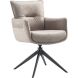 Armstoel Mirandola draaibaar microleder lichtbeige