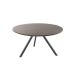 Salontafel Tavolo rond 80 eiken grafiet 3-poot