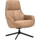Draaizetel Vaneze microleder lichtbruin