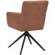 Eetkamerstoel Cassina draaibaar microvezel bruin