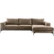 Hoeksalon rechts Andelo bruin premium comfort