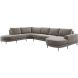 Hoeksalon Aziri pocket visco zitting excellent rug taupe