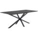 Eettafel Piastra 160x90 cm rechthoekig zwart