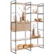 Wandkast Sistema 226x166x45 cm misty oak opstelling 3