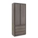 Opbergkast Lavio (86 cm) eiken grafiet