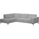 Hoeksalon links Riccione lichtgrijs basic comfort
