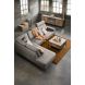 Hoeksalon Barrio pocketvering zitting bruin