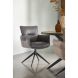 Eetkamerstoel Mirandola draaibaar microleder antraciet