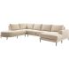 Hoeksalon links Aziri ecru supreme comfort